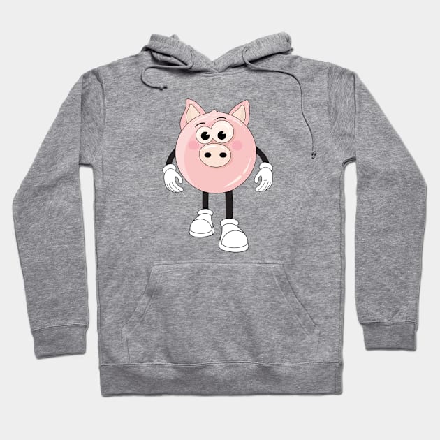 Groovy pig Hoodie by Catdog